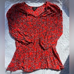 a.n.a. floral blouse